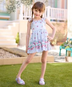 ANY KIDS ストライプ×フルーツ ワンピース 水着