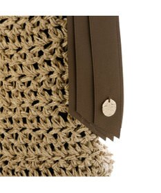 UNBILLION カシュカシュ cachecache / 下がりグログラン地柄編みトート カゴバッグ