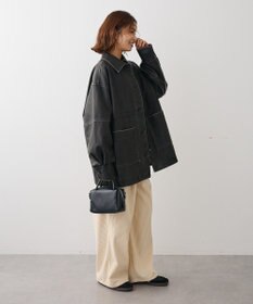 Green Parks ・ＥＬＥＮＣＡＲＥ　ＤＵＥ　フェイクレザーカバーオール