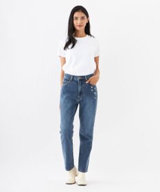 OP／FILA 【OP】刺繍付き美脚シルエットデニム