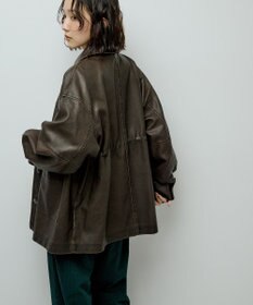 Green Parks ・ＥＬＥＮＣＡＲＥ　ＤＵＥ　フェイクレザーカバーオール