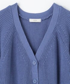 ANY 【洗濯機可/UVカット/アンチピリング】コットンＶネックカーディガン