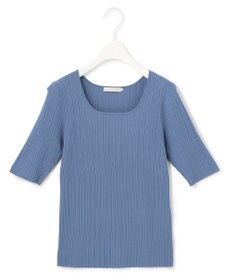 ICB L 【新色追加・洗える】シンセティックハイゲージ 5分袖リブニット