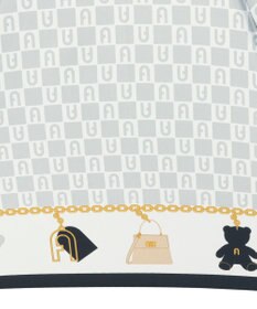 MOONBAT FURLA 折りたたみ傘 チャーム＆ロゴプリント UV 耐風 日本製