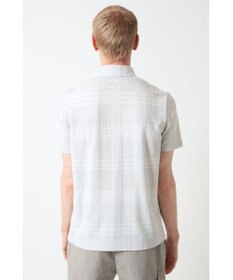 DAKS DAKS GOLFチェック ジャカード半袖ポロシャツ