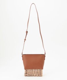 LA BAGAGERIE 【maison vert】【柳バスケット使用】コンビスクエアかごバッグ