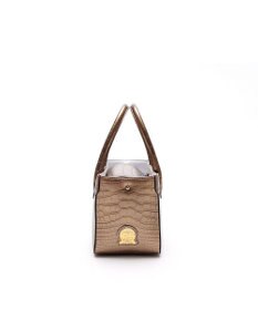 A.D.M.J. 【牛革】クロコ型押し ザ・ビーDカン付ミニトート