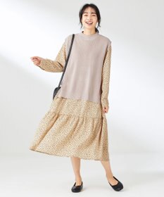 ANY 【セットアイテム】ニットベスト×ワンピース SET