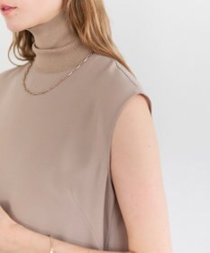 BEIGE， FLEUR / ドレープニット ネックドレス