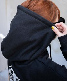 WEGO エンジェルプリントショートプルパーカー