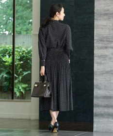 自由区 S 【セットアップ対応・洗える】ライトサテンプリーツ スカート