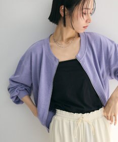 Green Parks ウ゛ィンテージ風ｚｉｐ裏毛カーディガン