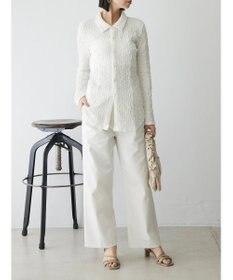 Green Parks AnriettMusee ふくれジャガードシャツ