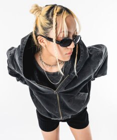 WEGO 【ユニセックス着用ITEM】リップストップフードブルゾン