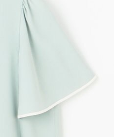 ANY SIS S 【洗える】バイカラーフレア ブラウス