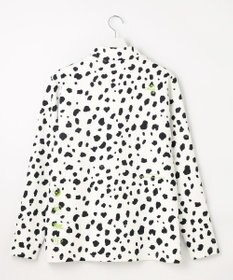 PW CIRCULUS 【MEN】スノーレオパード柄裏フリースモックネックT