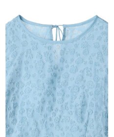 Green Parks パフスリーブジャガードペプラムブラウス