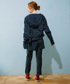 San-ai Resort（三愛水着楽園） WEB限定商品ショートラッシュパーカー付きリブタンキニ水着+レギンス付き5点セット【Beach Queen（ビーチクイーン）】