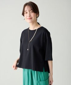 ANY 【Sサイズあり】オーガニックコットンスムース5分袖Tシャツ