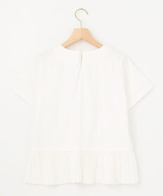 組曲 L クールプレーティング天竺プリーツ カットソー