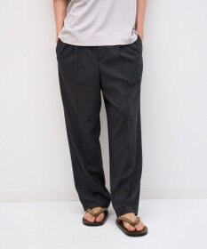 ATON TWIST WOOL GAUZE | ツータックイージーパンツ - UNISEX