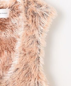 自由区 【カトリエムブーケ】Flower fur シャギーベスト