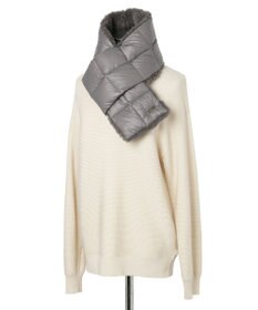 MOONBAT FURLA 【リバーシブル】フェイクファー×ダウンマフラー ボア