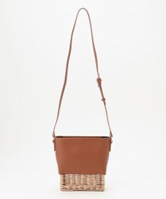 LA BAGAGERIE 【maison vert】【柳バスケット使用】コンビスクエアかごバッグ