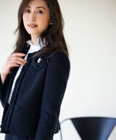 組曲 ツイードパールコサージュ