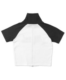 WEGO ダブルジップワッペンロゴラグランT