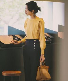 ANY SIS 【洗える】袖フレアーレイヤード ニット