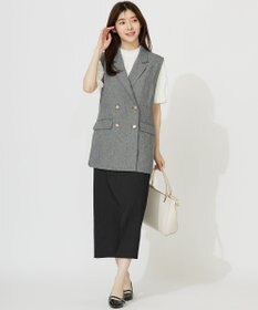 ANY SIS S 【洗える】フリルネックスタンド ブラウス