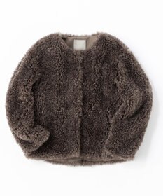 UNFILO エコファー ノーカラージャケット