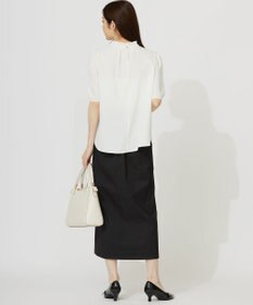 ANY SIS S 【洗える】フリルネックスタンド ブラウス