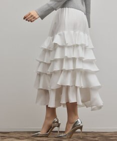 GRACE CONTINENTAL ティアードフリルスカート