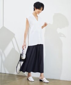 ICB 【洗える】 リネンブレンドシャイン ベスト