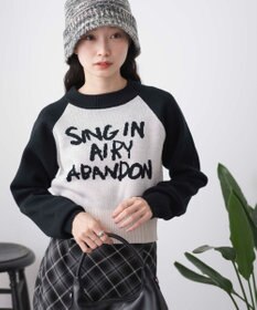 WEGO ジャガードショートニットプルオーバー