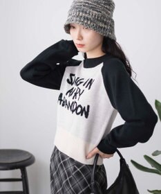 WEGO ジャガードショートニットプルオーバー