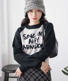 WEGO ジャガードショートニットプルオーバー