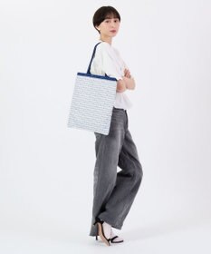 LeSportsac LARGE EMERALD TOTE/マリンロゴボーダー