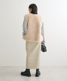 Green Parks ・ＥＬＥＮＣＡＲＥ　ＤＵＥフェイクレザーＷ－ＺＩＰスカー