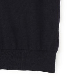 BEIGE， CHLOR / ウールシルクツイルドッキングVネックニット