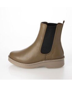 ing <ing>【WEB限定】【3E】【サスティナブルシリーズ】厚底サイドゴアショートブーツ