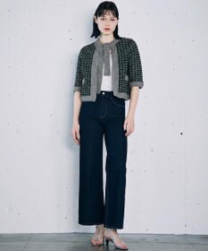 自由区 【カトリエムブーケ】Coton soie Denim ワイドストレートデニムパンツ