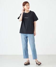 SHARE PARK LADIES センタープレスストレートデニム