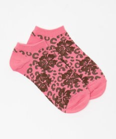 WEGO ハイビスカス柄ショートソックス