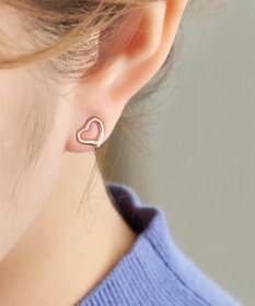 Phoebe 【K10RG】オープンハートイヤリング