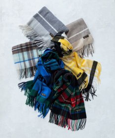 23区 カシミヤ チェック柄 ストール