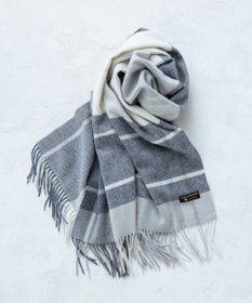 23区 カシミヤ チェック柄 ストール