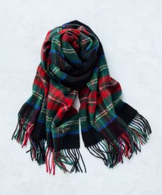 23区 カシミヤ チェック柄 ストール